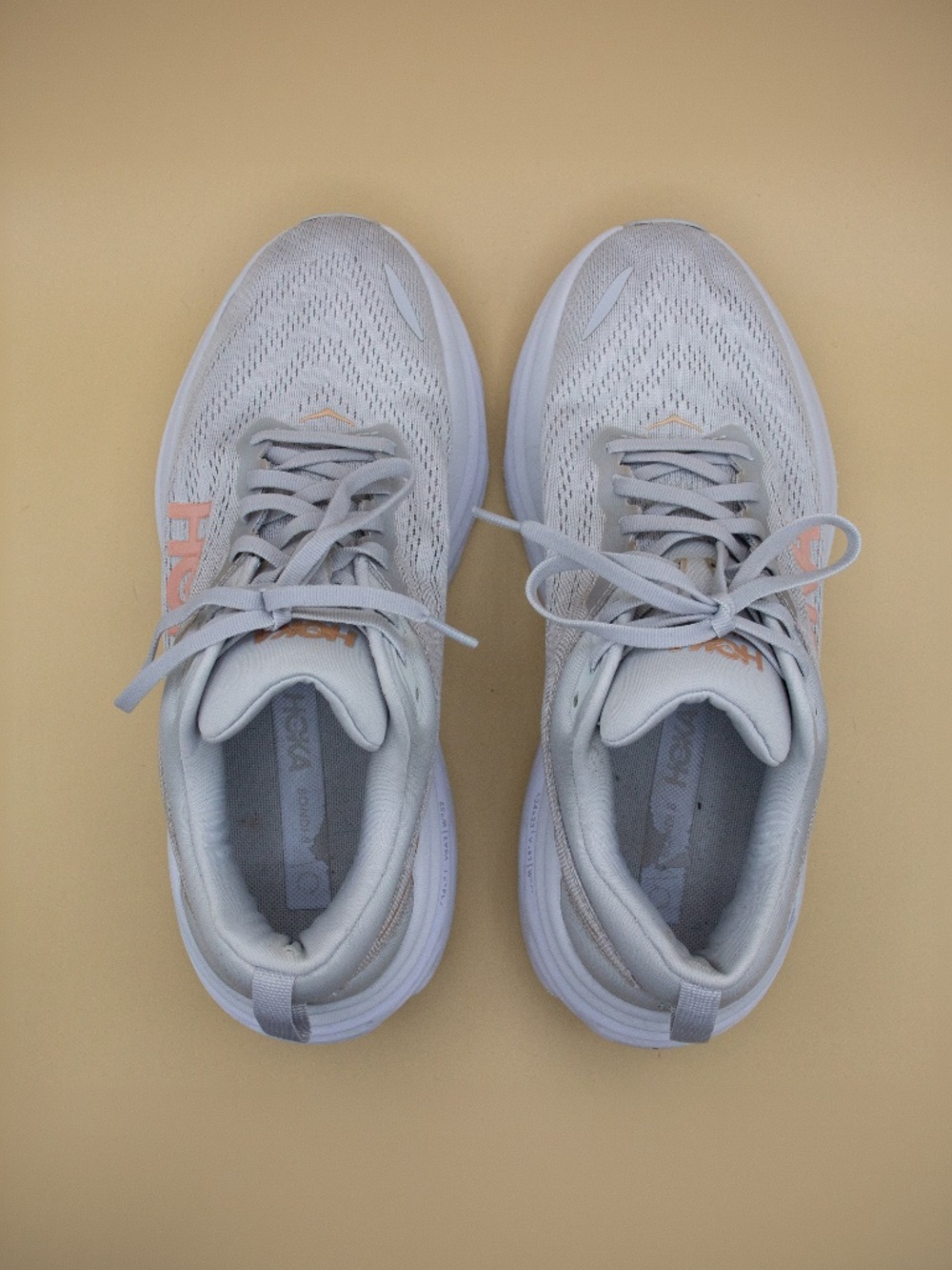 Hoka One One Bondi 8 Harbor Mist Grey Athletic Shoes Women's Size 10 - Picture 5 of 8